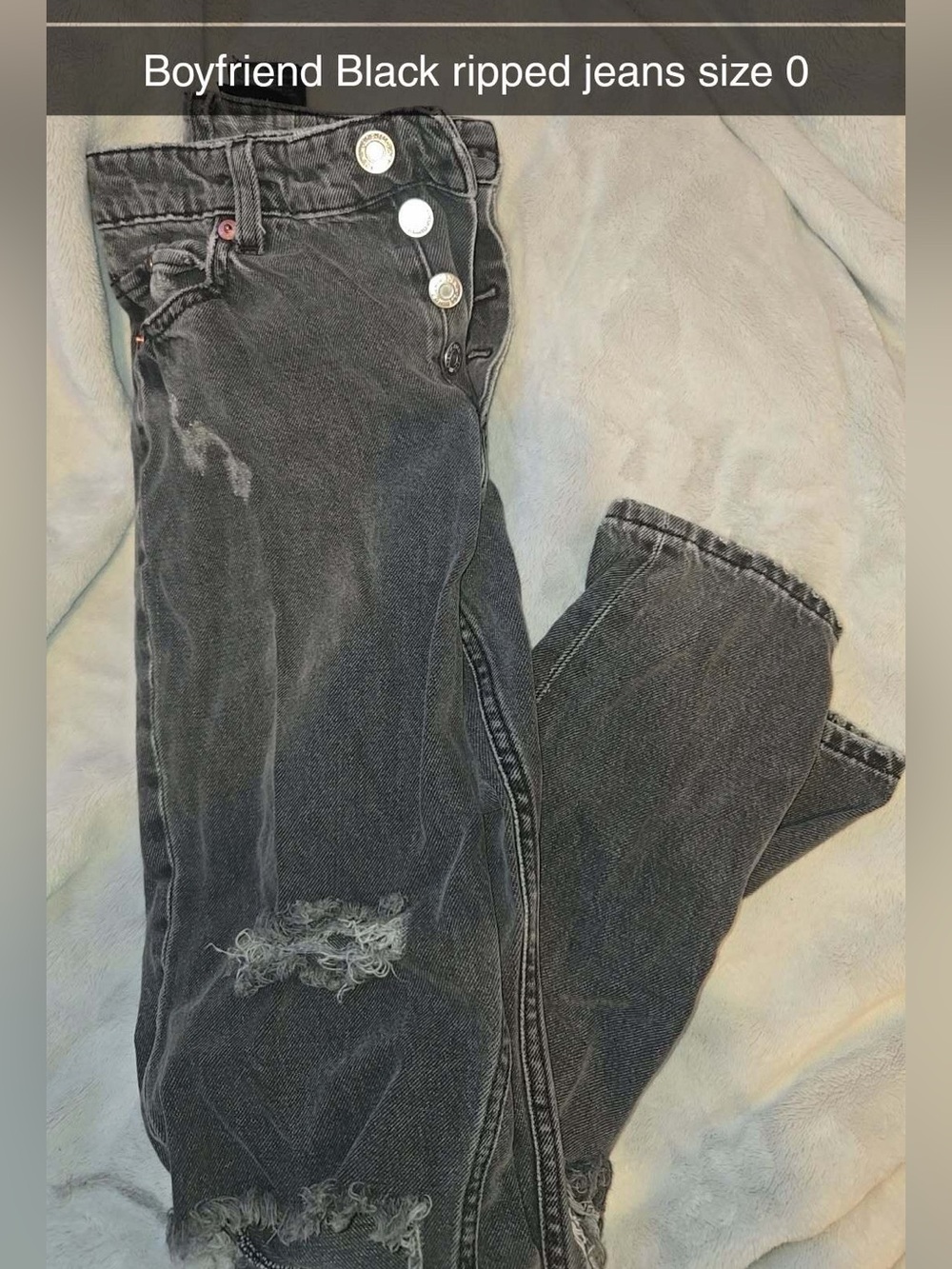 Target Black Distressed Boyfriend Jeans